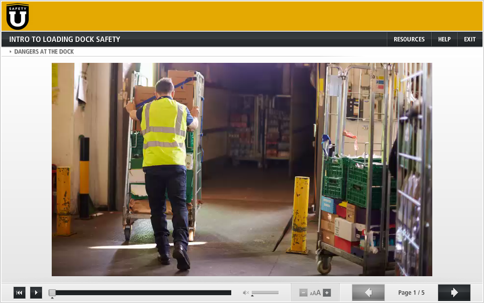 Loading Dock Safety Intro Online Training Course | SafetyU.com